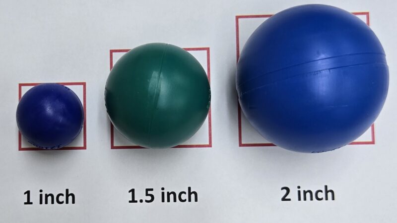 2" Custom Size Test Balls